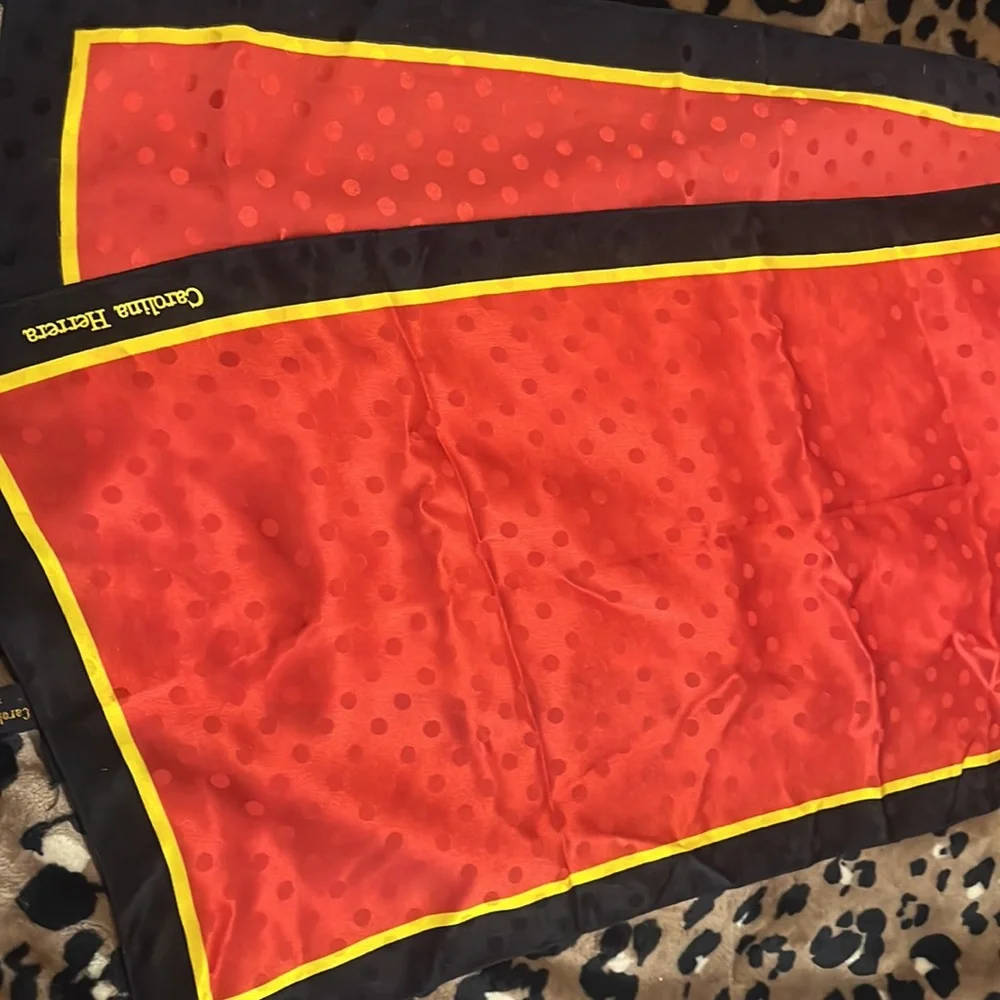 Carolina Herrera silk scarf